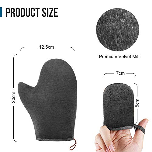 Apark Guante Autobronceador Facial Guante Autobronceador, Manoplas autobronceadoras reutilizables para aplicación de bronceado falso - Manopla de aplicación de autosuficiencia de larga duración