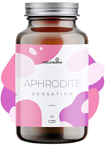 Aphrodite Sensation - Complemento nutricional con Ashwagandha extra concentrado (Sensoril®), Maca Andina, Tribulus Terrestris y Azafran - Estimulante, Energizante y Relajante