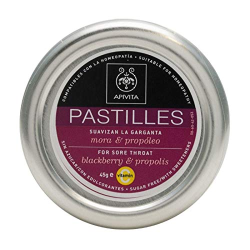 Apivita - Pastillas para el dolor de garganta con mora & propóleo