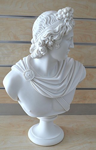 Apollo Busto Escultura de dios griego antiguo dios de sol y poesía Grand Estatua
