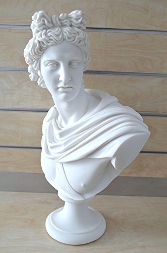 Apollo Busto Escultura de dios griego antiguo dios de sol y poesía Grand Estatua