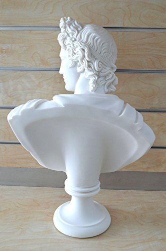 Apollo Busto Escultura de dios griego antiguo dios de sol y poesía Grand Estatua
