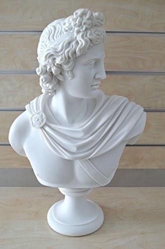 Apollo Busto Escultura de dios griego antiguo dios de sol y poesía Grand Estatua