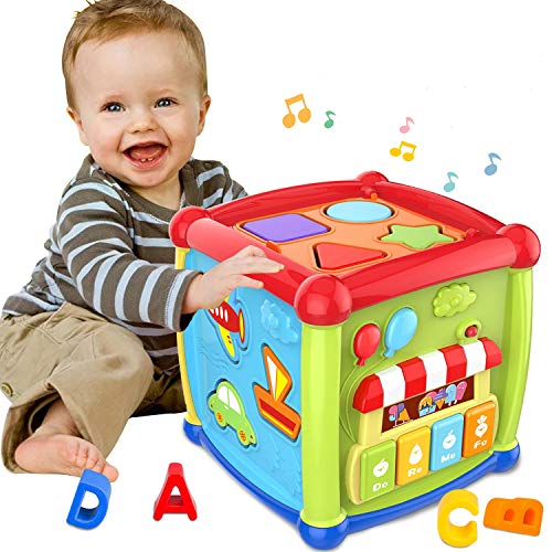 Aprendizaje Temprano de Educativa y Juguetes para Bebés 12-18 Meses Juguetes de Cubo de Actividad para Bebé de 1 Año Juguetes de Regalo de 6 12 Meses para Niños y Niñas de 1 2 3 Años y Niños Pequeños