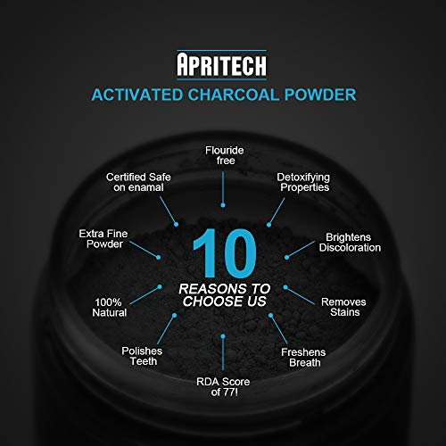 APRITECH® Carbón Activado Para kit Blanqueamiento Dental Polvo,blanqueador dental, Teeth Whitening,100% Natural,Polvo Fino Carbón Activo De Para Dientes Blancos
