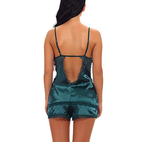 ARBLOVE Pijama Seda Mujer Verano Cortos 2 Piezas Suave,Cómodo y Agradable