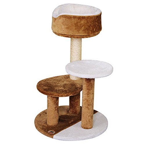 Árbol de gato portátil Artículos for mascotas Medio Natural animal doméstico del gato del sisal cuerda del gato del gato Cabeza de gato de juguete árbol del gato de juguete Deportes Torre de gato de j