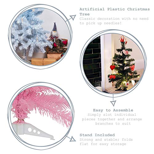 Árbol de Navidad artificial con pie - 60 cm