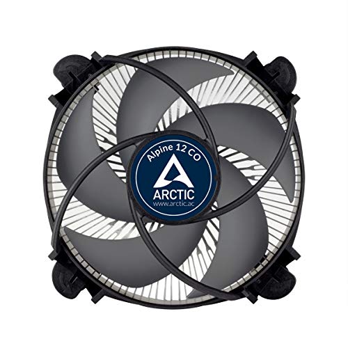 ARCTIC Alpine 12 CO - Enfriador de CPU para Intel, Funcionamiento Continuo, Ventilador PWM de 92 mm, con Compuesto Térmico MX-2 Pre-aplicado, Fácil Instalación