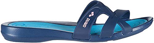 Arena Athena Woman Hook, Zapatos de Playa y Piscina para Mujer, Azul (Denim/Light 071), 37 EU