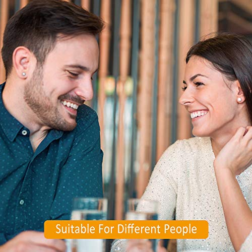 Aretes de acero inoxidable Aretes de bolas redondas Zirconia cúbica Aretes Pendientes Cartílago Oreja Helix Tragus Barbell Piercings para Tragus Cartílago Oreja 12 pares