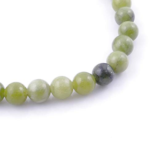 ARITZI – Pulsera elástica con Bolitas de Piedras Naturales con un diámetro de 6 mm - Vietnamita