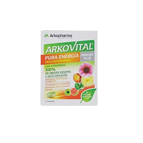 Arkopharma Arkovital Pura Energía Multivitaminas Inmuno Plus Comprimidos, 30Uds