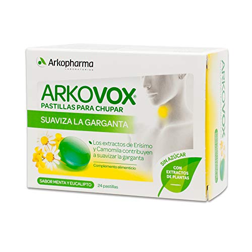 ARKOPHARMA Arkovox suaviza la garganta sabor menta y eucalipto 24 comprimidos