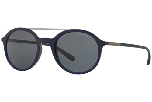 Armani 0AR8077 508887 50 Gafas de sol, Azul (Matte Transparent Blue/Grey), Hombre