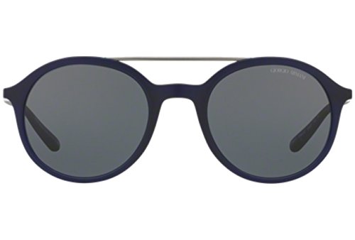 Armani 0AR8077 508887 50 Gafas de sol, Azul (Matte Transparent Blue/Grey), Hombre