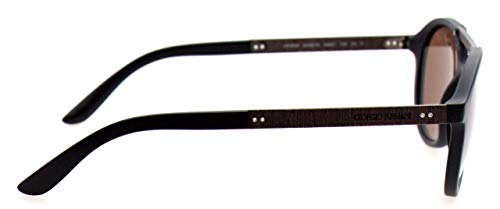 Armani 0AR8095 504273 49 Gafas de sol, Negro (Matte Black/Brown), Hombre