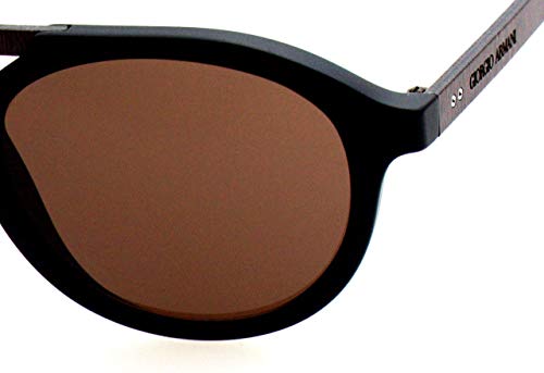 Armani 0AR8095 504273 49 Gafas de sol, Negro (Matte Black/Brown), Hombre