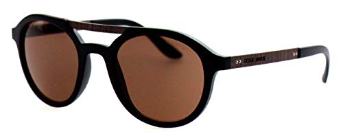 Armani 0AR8095 504273 49 Gafas de sol, Negro (Matte Black/Brown), Hombre