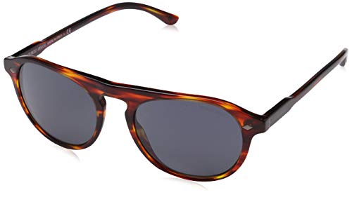 Armani 0AR8096 5580R5 53 Gafas de sol, Rojo (Striped Red/Grey), Hombre