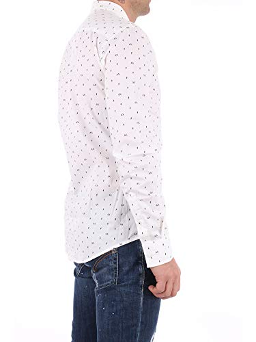 Armani Exchange Camisa Manga Larga Hombre Crema 3HZC25ZNEAZ-7129