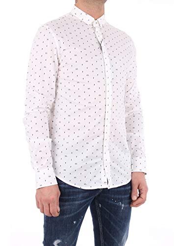 Armani Exchange Camisa Manga Larga Hombre Crema 3HZC25ZNEAZ-7129