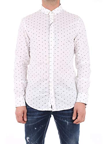 Armani Exchange Camisa Manga Larga Hombre Crema 3HZC25ZNEAZ-7129