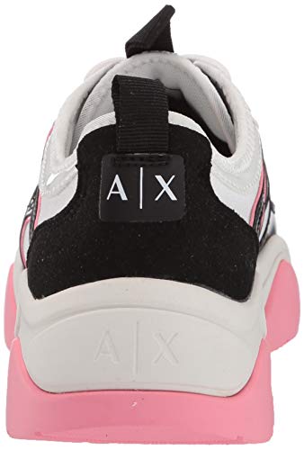 Armani Exchange Chunky Sneakers, Zapatillas para Mujer, Multicolor (Martini+Black B669), 37 EU