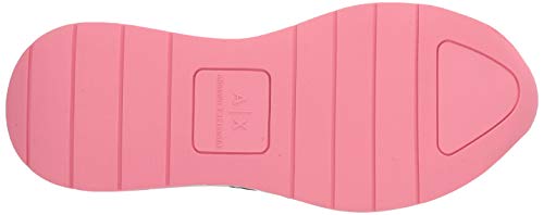 Armani Exchange Chunky Sneakers, Zapatillas para Mujer, Multicolor (Martini+Black B669), 37 EU