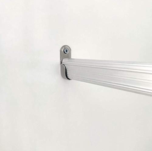 Armario recibidor Color Blanco Brillo y Cambrian con 5 estantes y Barra Interior, Mueble de Entrada. 187cm Altura x 100cm Ancho x 35cm Fondo