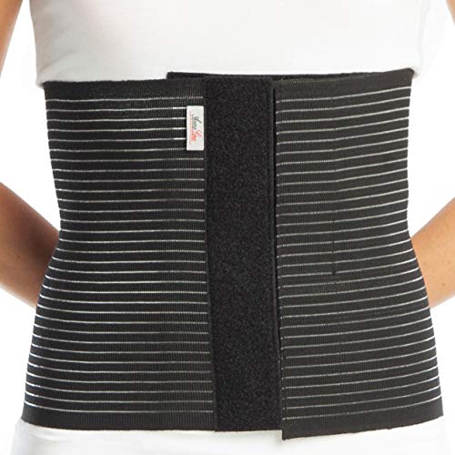 ArmoLine faja abdominal - Apoyo Postquirúrgico y Postparto (XL (100-110 cm), Negro)