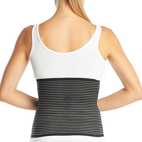 ArmoLine faja abdominal - Apoyo Postquirúrgico y Postparto (XL (100-110 cm), Negro)