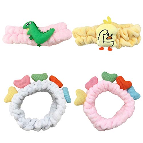 Aro de pelo Últimas Tendencias Bandas Elásticas Para El Cabello Niñas Lavado De Cara Turbante Dinosaurios Lindos Mujeres Maquillaje Active Cartoon Cangrejo Accesorios Para El Cabello