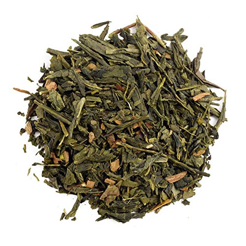 Aromas de Té - Verde Canela Antioxidante Exótico Dulce se puede tomar Frío o Caliente Mejora la Salud Cardiovascular/Té verde Sencha con Canela, 100 gr