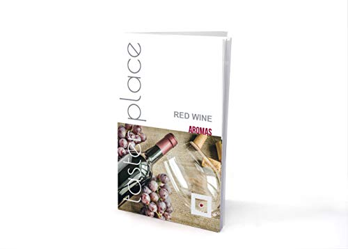 Aromas de vino tinto TASTERPLACE - Versión en inglés - kit de aromas para cata de vino - para sumilleres y aficionados - sommelier set