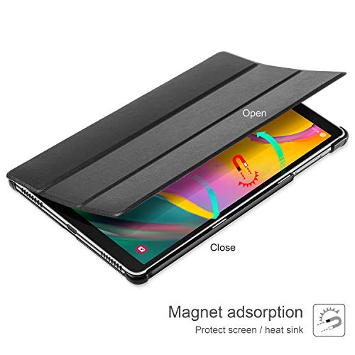 AROYI Funda + Protector Pantalla para Samsung Galaxy Tab A T510/T515 10.1 2019 Carcasa Silicona Smart Cover con Soporte Función para Samsung Galaxy Tab A T510/T515 10.1 2019