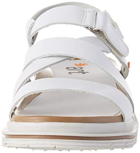 Art Birmingham, Sandalia con Pulsera para Mujer, Blanco (White White), 38 EU