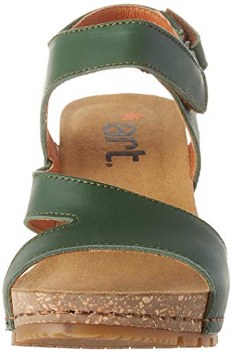Art Güell, Sandalias con Punta Abierta para Mujer, Verde (Forest Forest), 36 EU