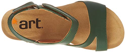 Art Güell, Sandalias con Punta Abierta para Mujer, Verde (Forest Forest), 36 EU