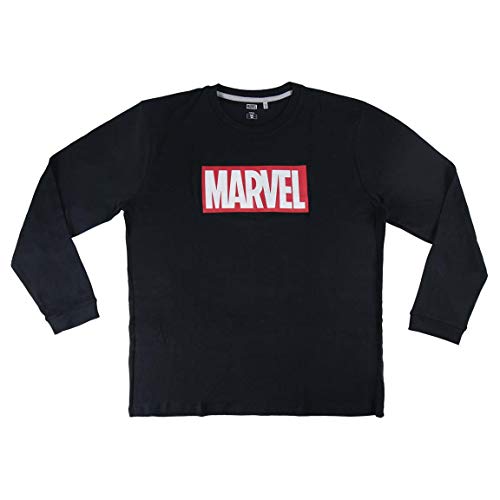 Artesania Cerda Pijama Largo Avengers Conjuntos, Azul (Azul C37), XXL para Hombre