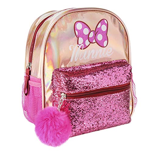 ARTESANIA Mochila Casual Moda Minnie, 26 cm, Rosa