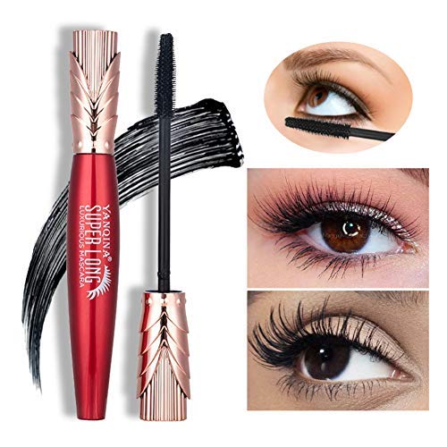ARTIFUN Rímel de Larga Duración Resistente al Agua Rímel de Largas Pestañas Para ojos Sensibles Regalo Negro Para Novia