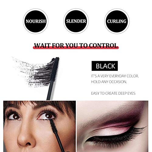 ARTIFUN Rímel de Larga Duración Resistente al Agua Rímel de Largas Pestañas Para ojos Sensibles Regalo Negro Para Novia