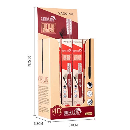 ARTIFUN Rímel de Larga Duración Resistente al Agua Rímel de Largas Pestañas Para ojos Sensibles Regalo Negro Para Novia