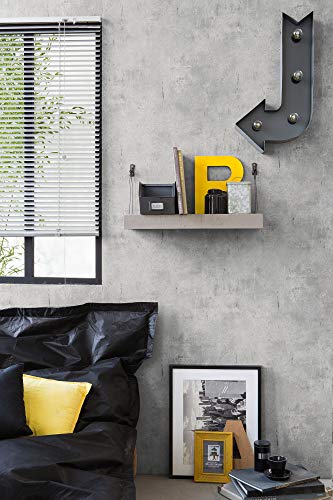 A.S. Création Best of wood 'n Stone 2 nd Edition Papel pintado imitación hormigón, hormigón pintado 10,05 m x 0,53 m Beige Naranja fabricado en Alemania 954062 95406 – 2, Gris, Breite 0,53 m - Rollenlänge 10,05 m