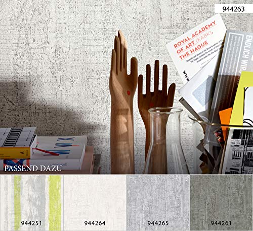 A.S. Création Best of wood 'n Stone 2 nd Edition Papel pintado imitación hormigón, hormigón pintado 10,05 m x 0,53 m Marrón Gris fabricado en Alemania 944261 94426 – 1