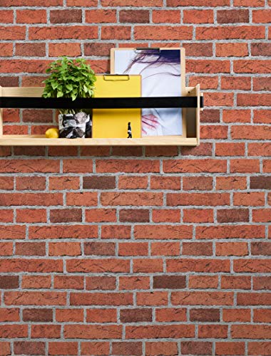 A.S. Création papel pintado de papel Dekora Natur gris rojo 10,05 m x 0,53 m 779816