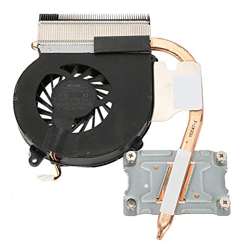 ASHATA Ventilador del Procesador Ventilador de Enfriamiento 1500RPM 3 Pines con Disipador de Calor para HP Compaq CQ43 CQ57 431 630 631