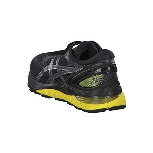 Asics Gel-Nimbus 21, Zapatillas de Running para Hombre, Negro (Black/Lemon Spark 003), 42.5 EU