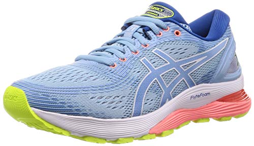 Asics Gel-Nimbus 21, Zapatillas de Running para Mujer, Azul (Heritage Blue/Lake Drive 402), 39 EU